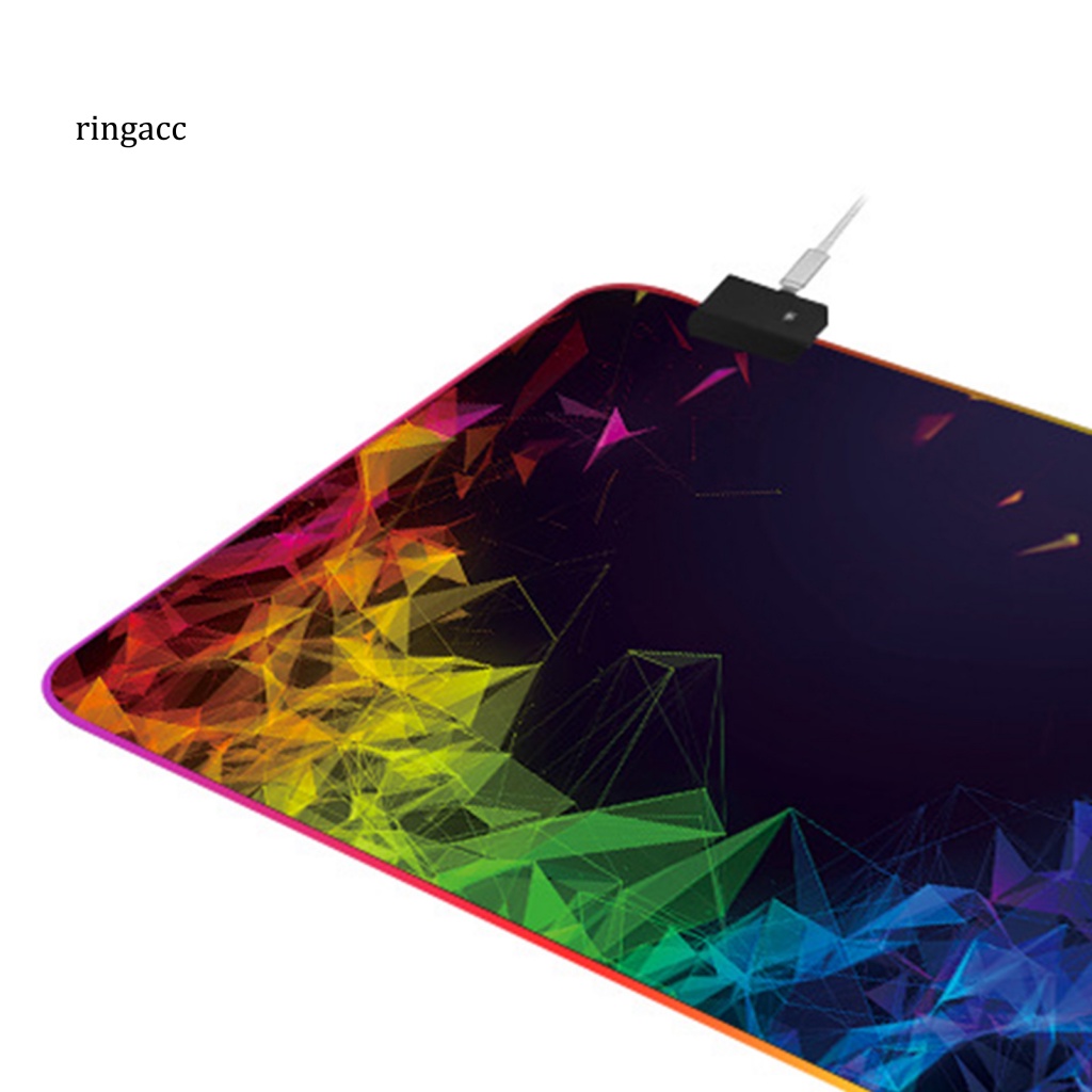 Thảm Lót Chuột RGA Chống Trượt Cỡ Lớn Có Đèn LED RGB Nhiều Màu Sắc