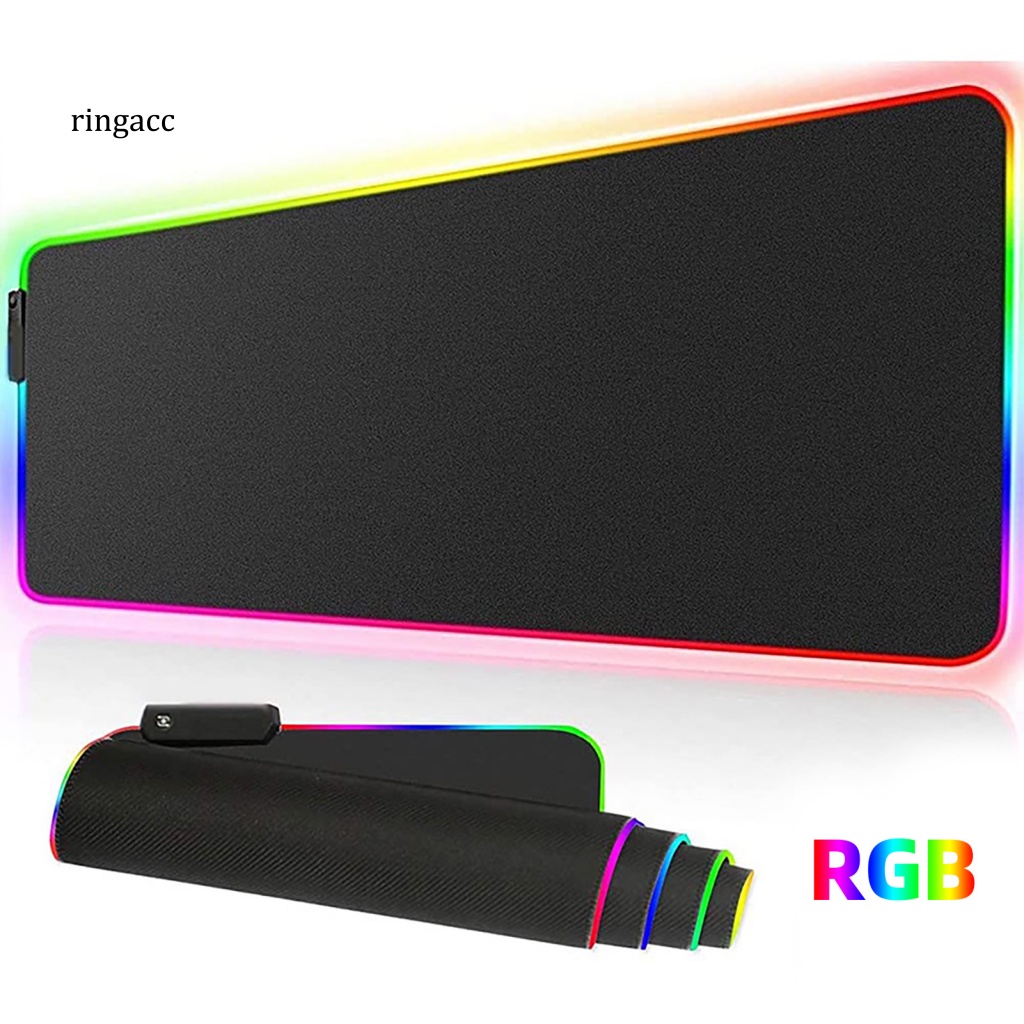 Tấm Lót Chuột Bàn Phím RGA RGB Dạ Quang Chống Trượt Chống Mài Mòn Không Thấm Nước Nhiều Màu Sắc