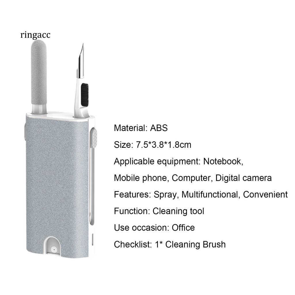 Bàn Chải Hai Đầu 5 Trong 1 Vệ Sinh Tai Nghe / Bàn Phím Máy Tính Đa Năng Tiện Dụng
