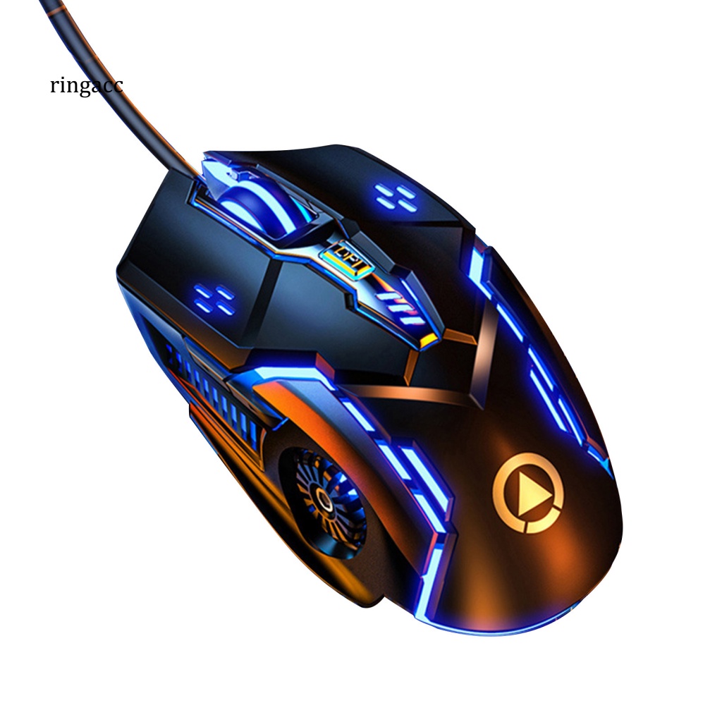 Chuột Máy Tính Có Dây RGA G5 RGB 3200DPI Cổng USB Dùng Cho Laptop