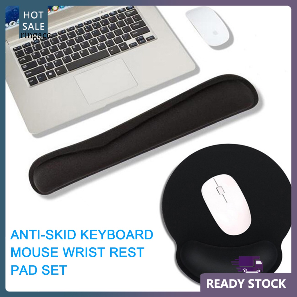 Rga 1 Bộ Đệm Cao Su Siêu Mềm Thoáng Khí Chống Mài Mòn Chống Thấm Nước Thiết Kế Tiện Dụng Lót Chuột Và Bàn Phím Cho Văn Phòng