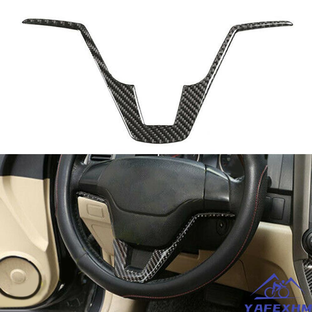 Miếng Dán Trang Trí Vô Lăng Xe Hơi Màu Đen Mới Cho Honda CRV CR-V 2007-2011
