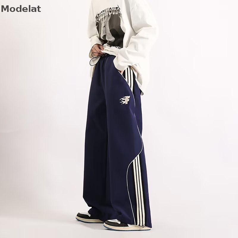 Quần Jogger MFC Dáng Rộng Ống Thẳng Phong Cách Thể Thao Đường Phố Hàn Quốc