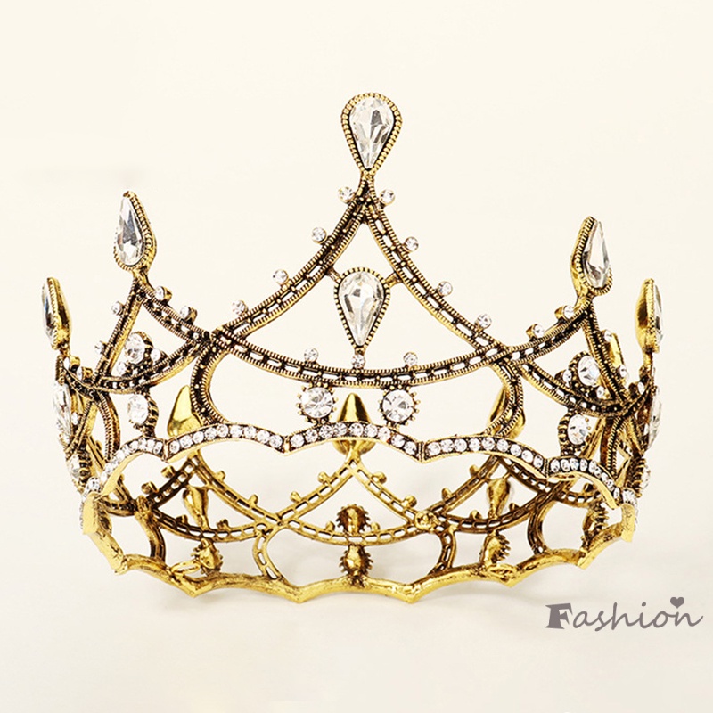 Vương Miện Hợp Kim Mạ Điện Kiểu Dáng Đơn Giản Trang Trí Cô Dâu