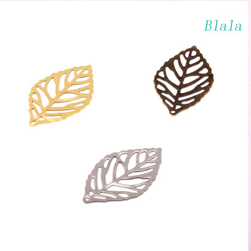 Set 100 Mặt Dây Chuyền Hình Chiếc Lá Nhiều Màu Sắc