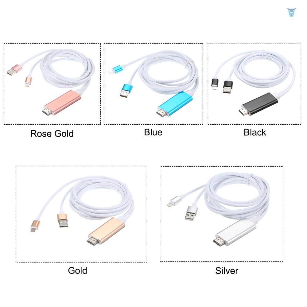 Cáp SạC ĐiềU HợP Giao Diện TV AV KèM Phụ KiệN Cho i-Phone 7 / 7 / Plus / 6S / 6 / Plus / 5S / 5