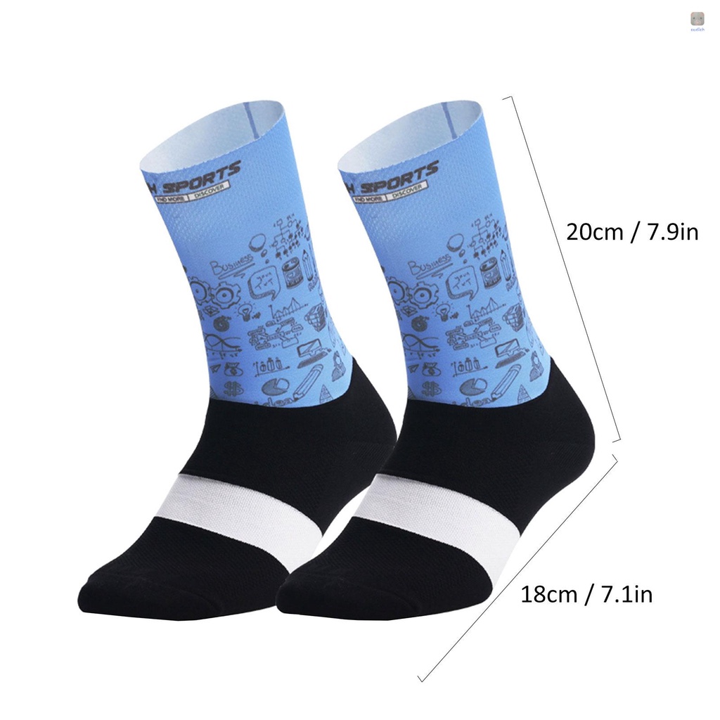 Vớ Thể Thao Thoáng Khí Chống Ẩm In Họa Tiết Độc Đáo Thời Trang Cho Nam Và Nữ