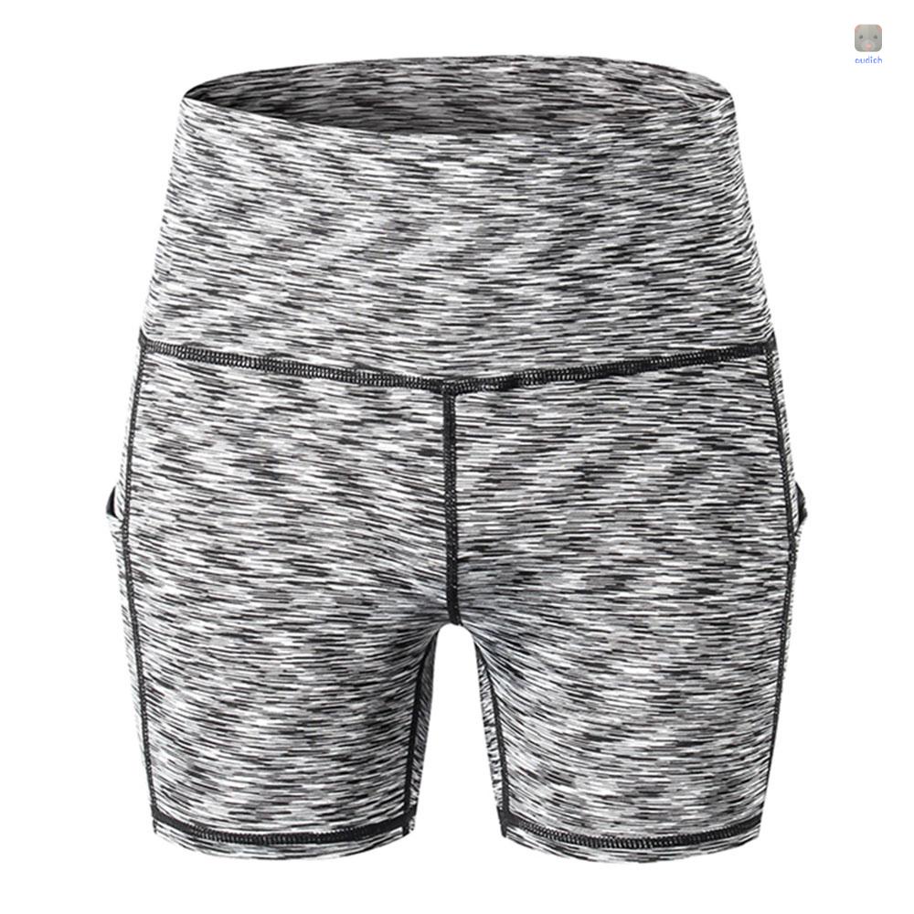 Quần Short Thể Thao Lưng Cao Có Túi Thời Trang Cho Nữ