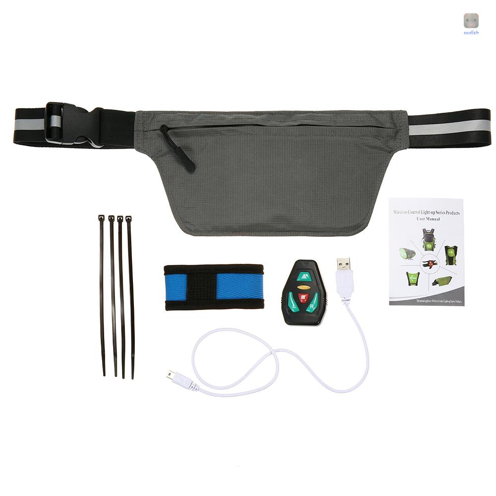 Túi Đeo Hông Lixada Trọng Lượng Nhẹ Sạc USB Có Đèn Tín Hiệu LED