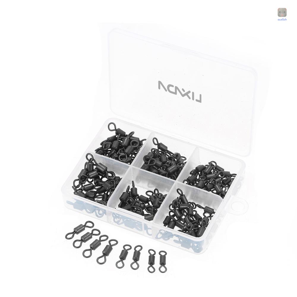 Bộ 150 Phụ Kiện Cho Máy In Lixada 150pc / lot 2# 3# 4# Móc Nối Xoay Câu Cá Chuyên Dụng