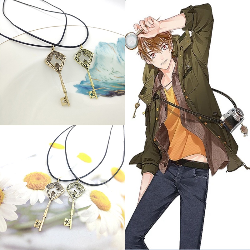 Vòng cổ / Vòng Tay / Khuyên Tai / Vòng Tay Mặt Hình Tai Mèo Bằng Đồng Phong Cách Game Tears of Themis Luke Dễ Thương Dành Cho Nam Và