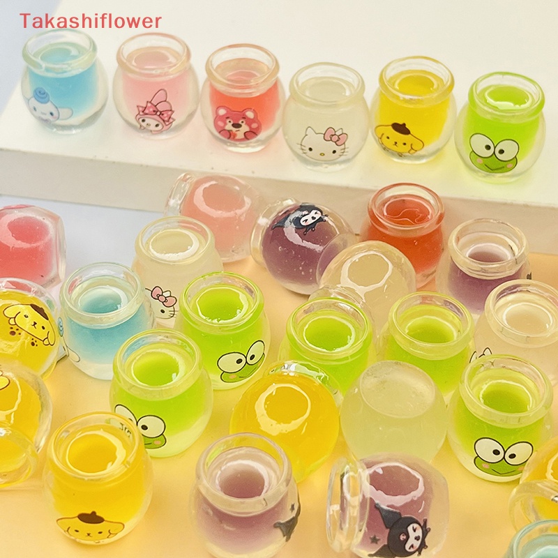 Set 5 Mô Hình Bình Mật Ong Mini Bằng Nhựa Resin Phát Quang Để Bàn Trang Trí Đa Ứng Dụng
