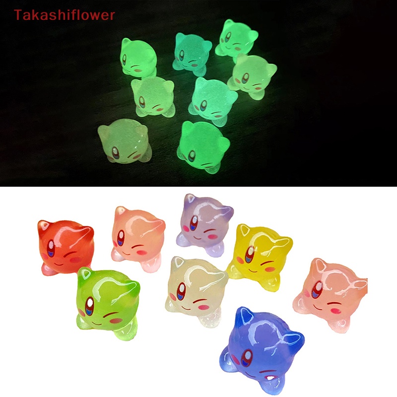 (Takashiflower) Set 2 Kẹp Tóc Bong Bóng Nhựa Dạ Quang Trang Trí Điện Thoại DIY