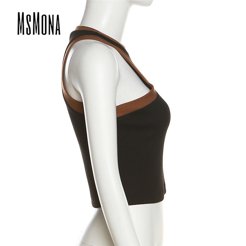 Áo Tank Top Sát Nách Cổ Tròn Màu Trơn In Chữ Thời Trang 2023 Quyến Rũ Cho Nữ