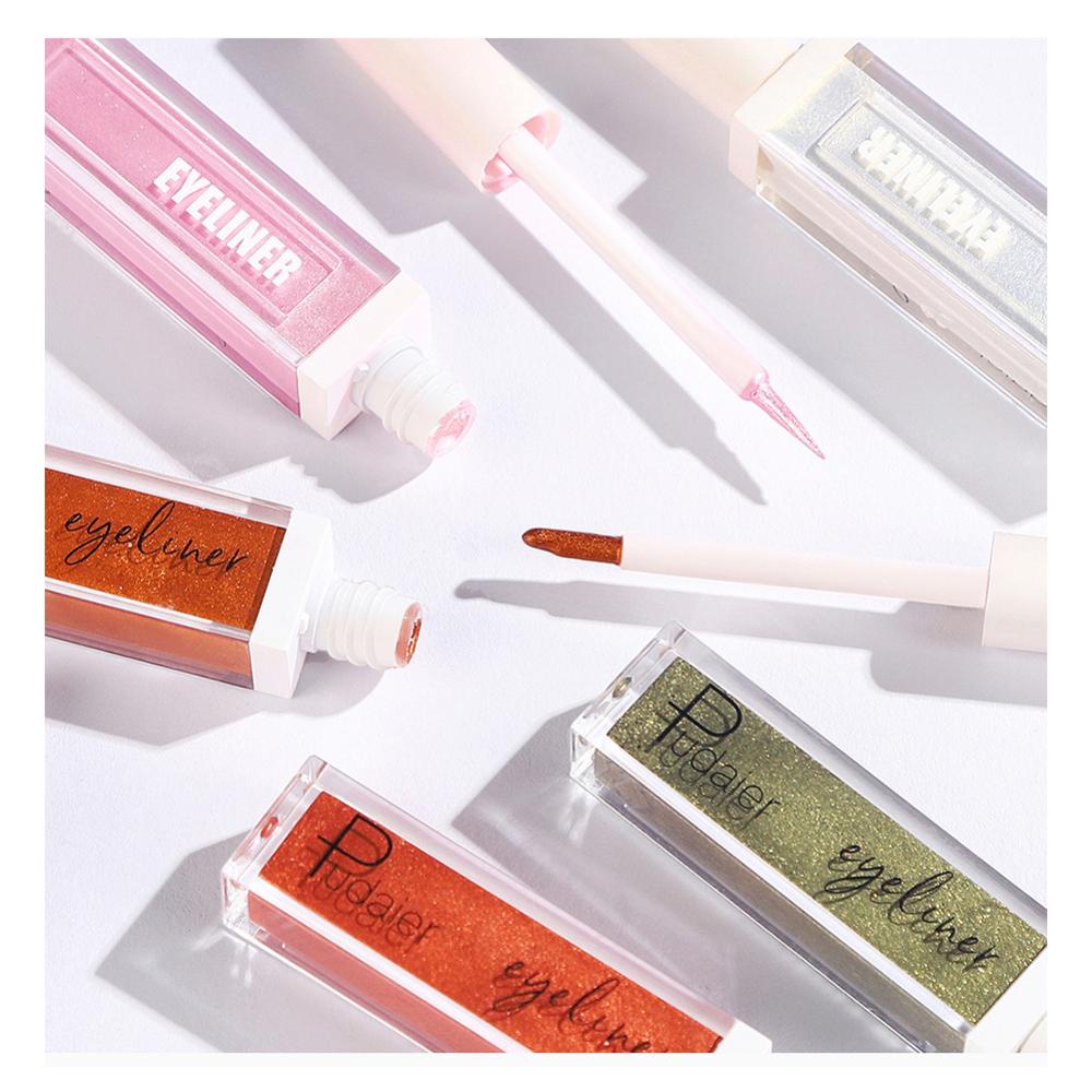 Bút Kẻ Mắt Dạng Lỏng 12 Màu Lấp Lánh Tùy Chọn Chống Thấm Nước Lâu Trôi A5T8