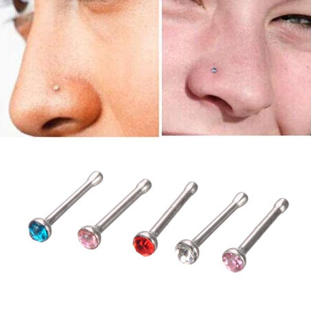 Khuyên Mũi Đính Đá Chất Liệu Thép Không Gỉ N8B7