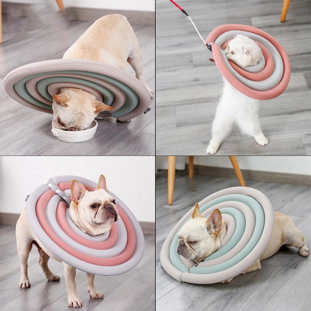 [COD] Vòng Cổ Hình Nón Bằng Cotton Nhiều Màu Sắc Thoải Mái Chống Cắn Có Thể Gập Lại Cho Thú Cưng