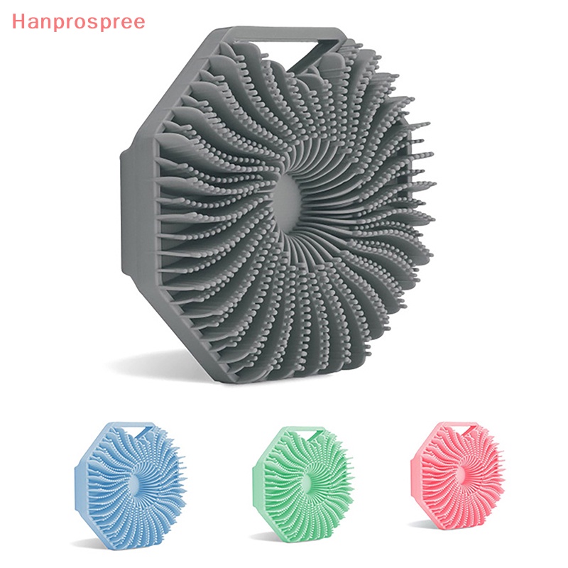 1 Bàn Chải Silicone Chà Cơ Thể Hình Đa Giác Tiện Dụng