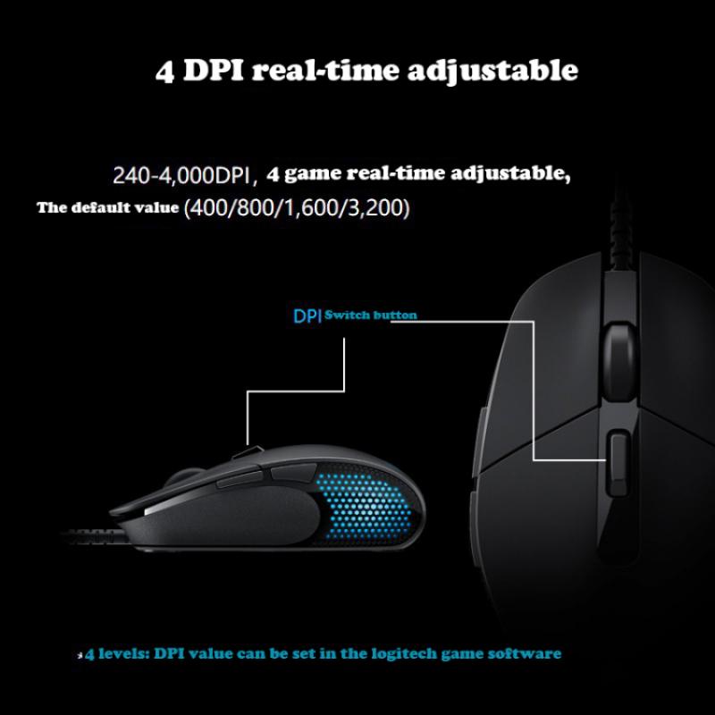 Chuột Quang Gaming G302 Có Dây 4000 DPI Cho Game Thủ