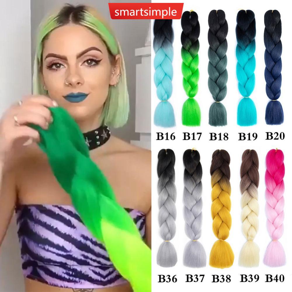 Dây Buộc Tóc Đuôi Heo Giả Thắt Bím Co Giãn Xinh Xắn Cho Nữ L5M4