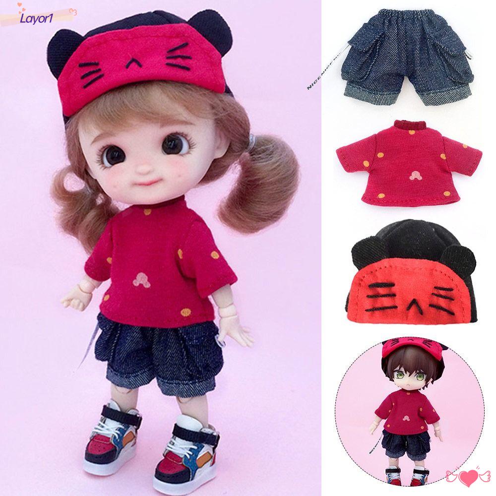 Layor1 Bộ Áo Sweater + Quần Sooc Thời Trang Cho Búp Bê