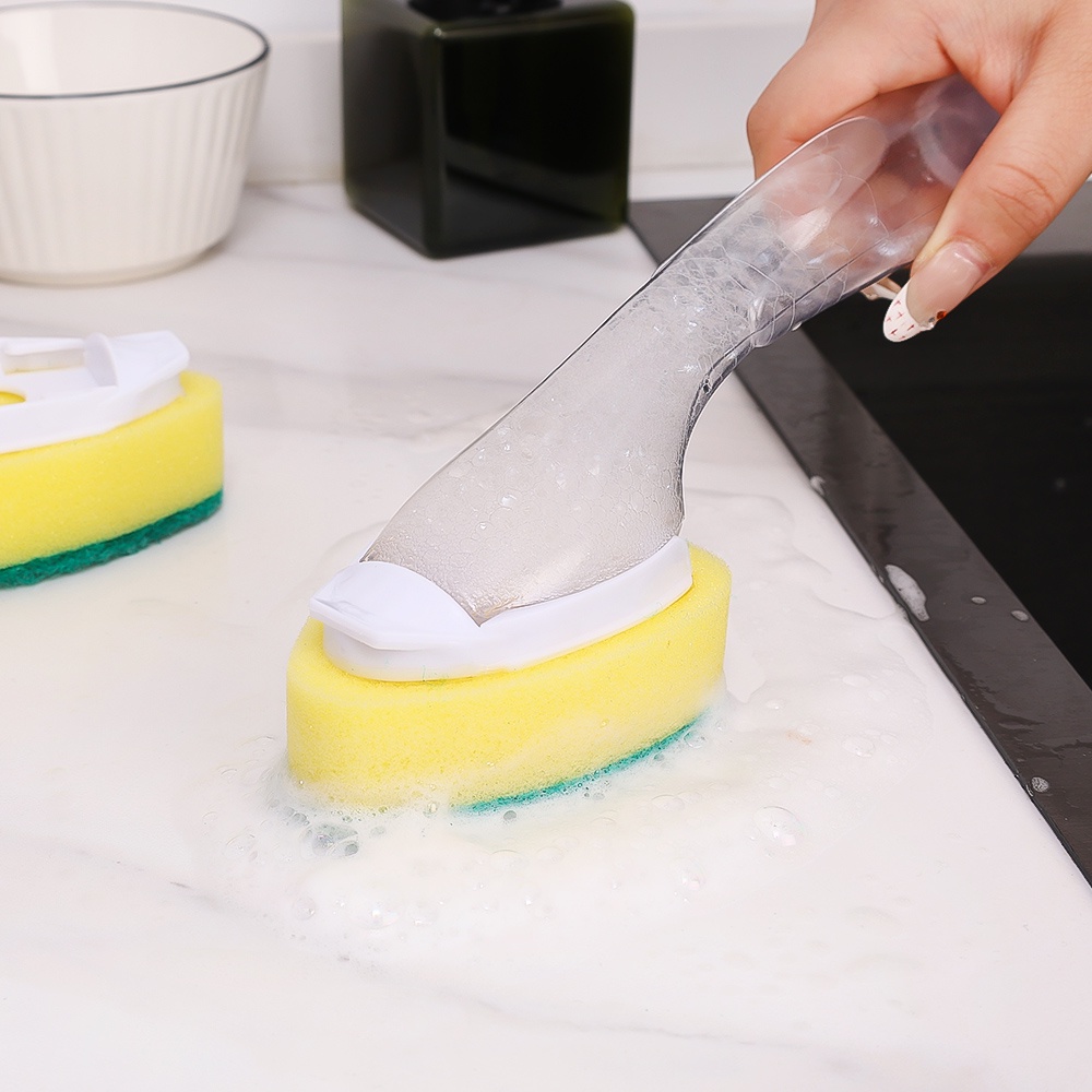 Cọ Rửa Chén / Xà Phòng Tự Động Tay Cầm Dài Có Thể Tháo Rời Tiện Dụng Cho Nhà Bếp