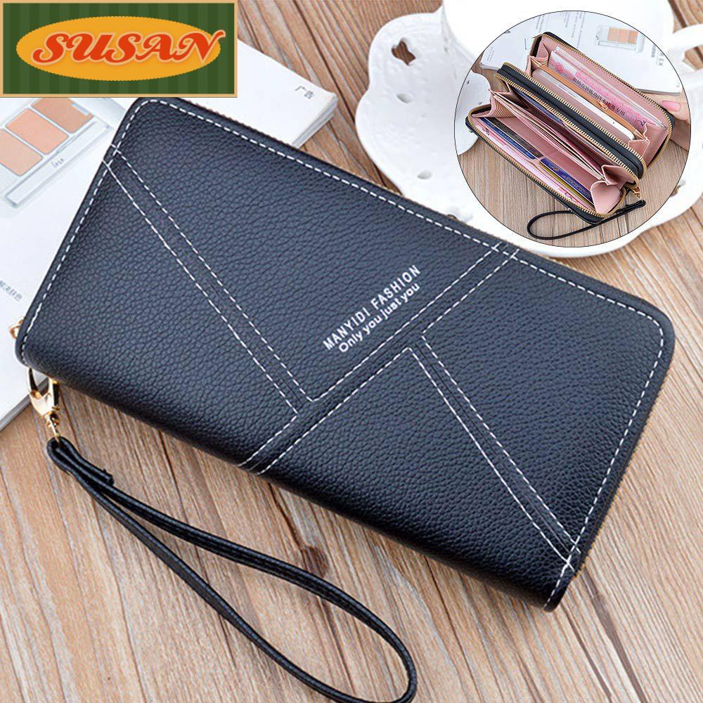 Ví Da Cầm Tay Dài Thời Trang Giá Đỡ