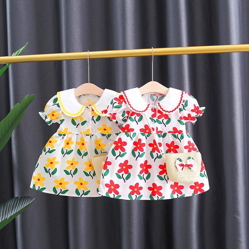 Váy bé gái - Váy công chúa cho bé BE XINH -SHOP , đầm cho bé gái 2 tuổi, 1 tuổi, 3 tuổi, 5 tuổi hoa 