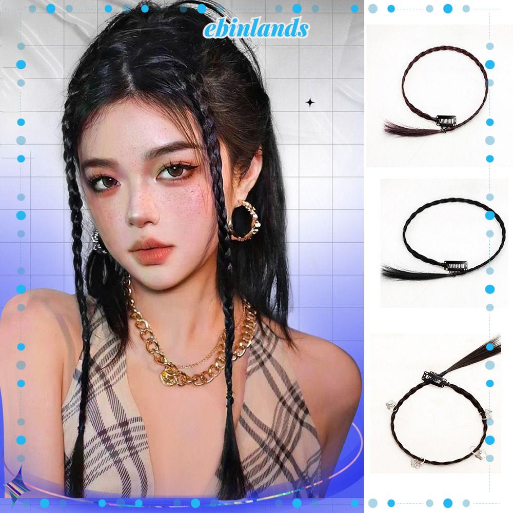 Tóc Giả Thắt Bím Đuôi Ngựa Tự Nhiên Dạng Treo Phong Cách Anh Quốc EBINLANDS