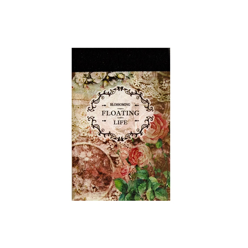 Set 100 Giấy Thủ Công Mini Họa Tiết Hoa Trang Trí Album Ảnh Đa Ứng Dụng