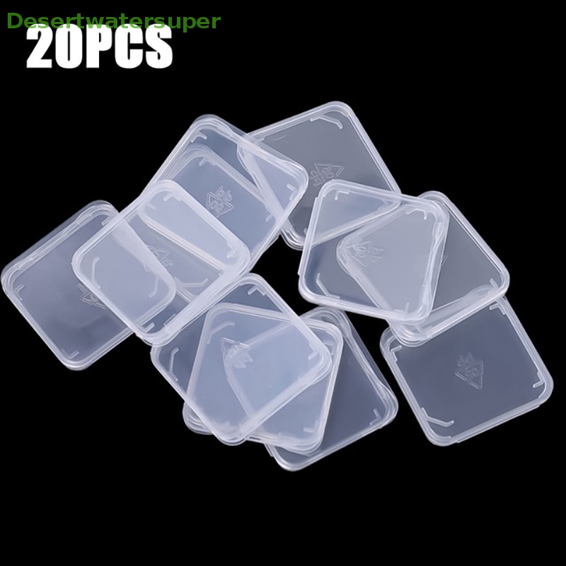 Set 20 Hộp Nhựa Trong Suốt Đựng Thẻ Nhớ SD TF