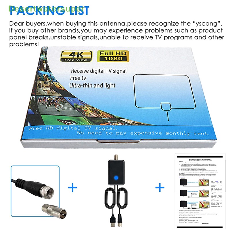 Ăng Ten Tv Kỹ Thuật Số Hdtv Phạm Vi 3000 Dặm Và Phụ Kiện