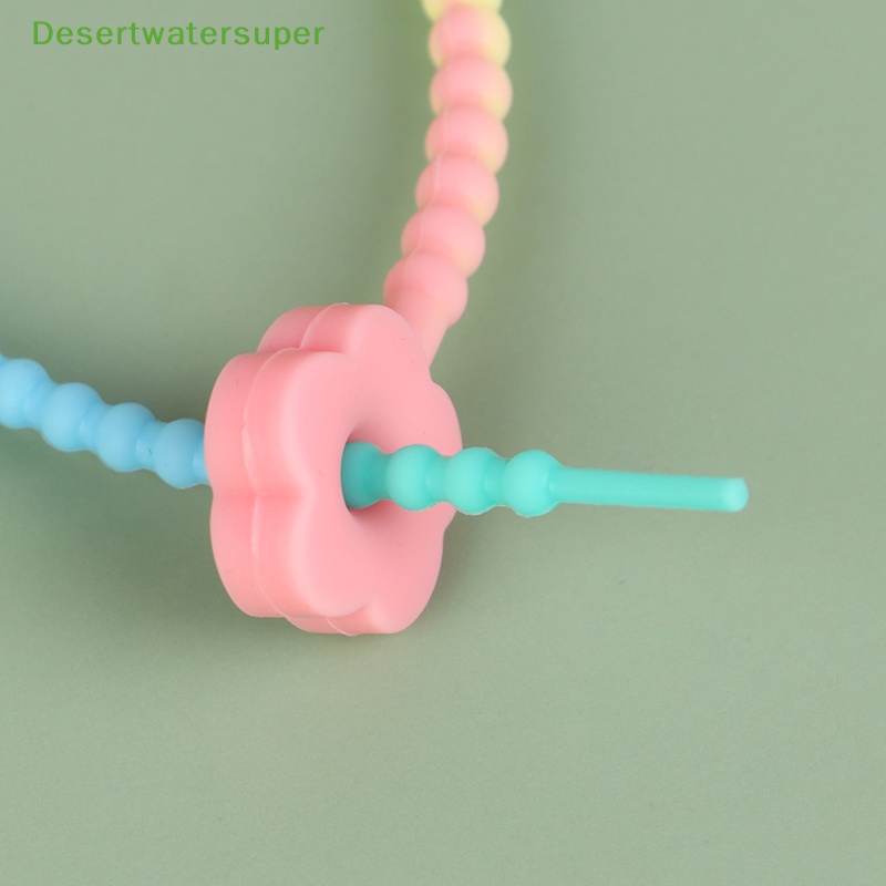 Set 5 Dây Silicone Tự Khóa 21cm Màu Kẹo