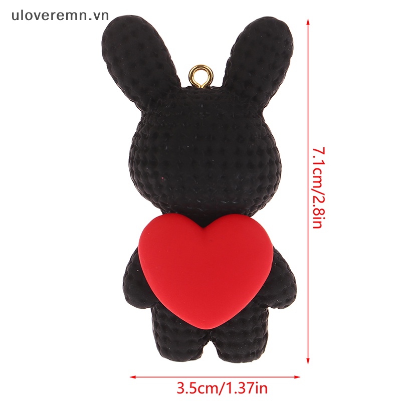1 Móc Khóa Hình Thỏ Hoạt Hình DIY Xinh Xắn
