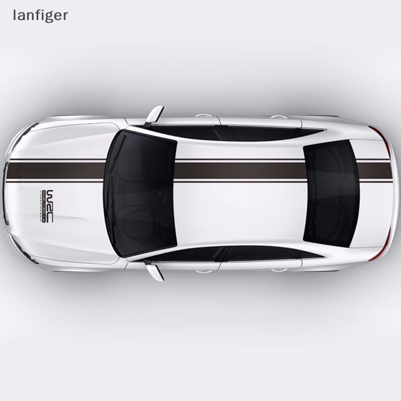 Lanf Nhãn Dán Trang Trí Xe Hơi Họa Tiết Kẻ Sọc Cá Tính