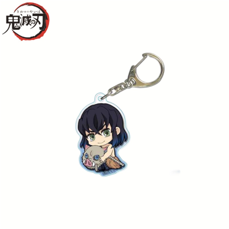 Móc Khóa Điện Thoại / Ví Cầm Tay Hai Mặt Họa Tiết Nhân Vật Hoạt Hình Demon Slayer Tanjiro Nhật Bản Thích Hợp Làm Quà Tặng