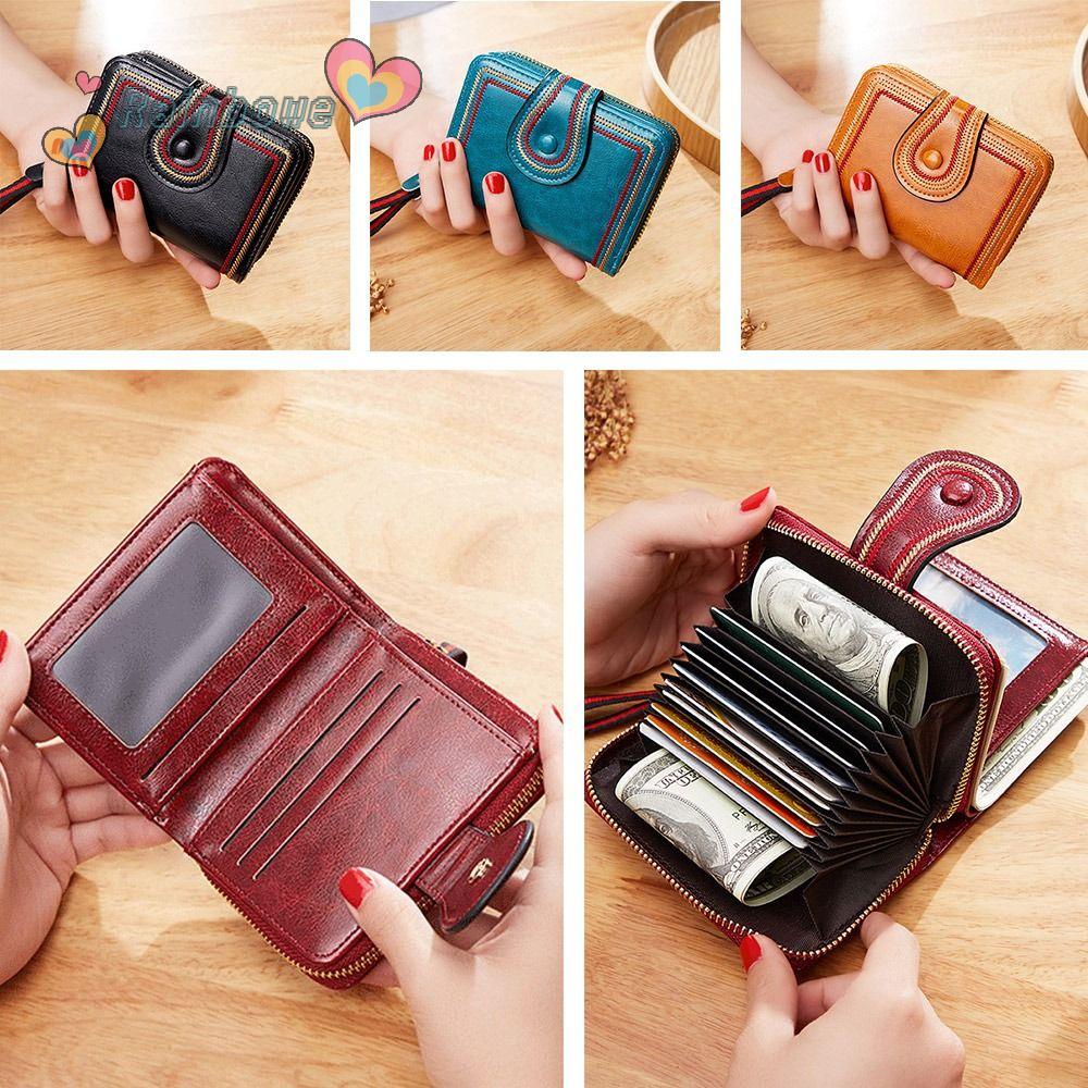 Ví Da Cầm Tay Màu Trơn Thời Trang Cho Nữ