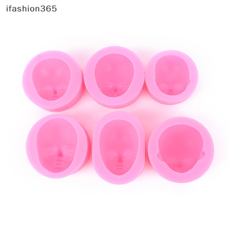 1 Khuôn Silicon Làm Xà Phòng / Sô Cô La Handmade Hình Mặt Em Bé Thời Trang ifashion365