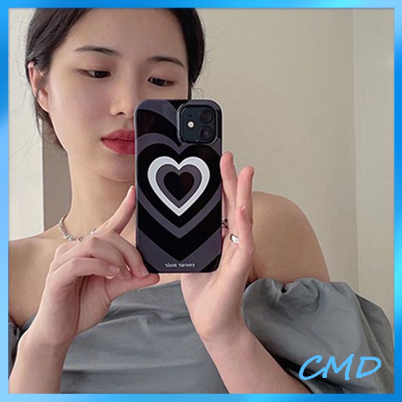 Ốp lưng iphone Điện Thoại Tiểu chúng thời thượng, tình yêu đen, vỏ điện thoại chống rơi, vỏ mềm silica gel Cho Iphone 6 / 6S / 6splus / se / 7 / 7plus / 8 / 8plus / X / xs / xsmax / 11 / 12 / 13 / 14 / Plus / Pro / Pro Max-526