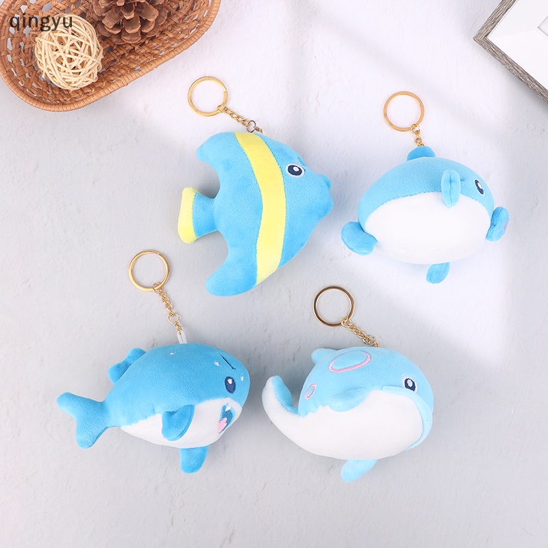 Móc Khóa Cá Heo Nhồi Bông Mềm Mại Đáng Yêu