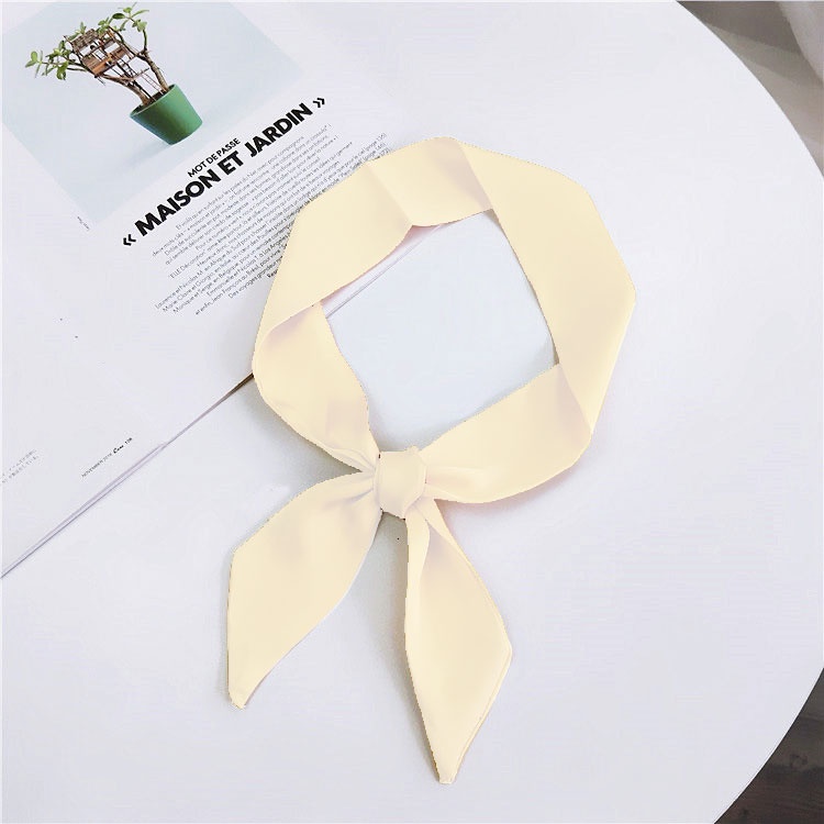 Khăn Quàng Cổ / Khăn Quàng Cổ / Cà Vạt Nơ Bằng Lụa Satin Màu Trơn Cỡ Nhỏ 100cm
