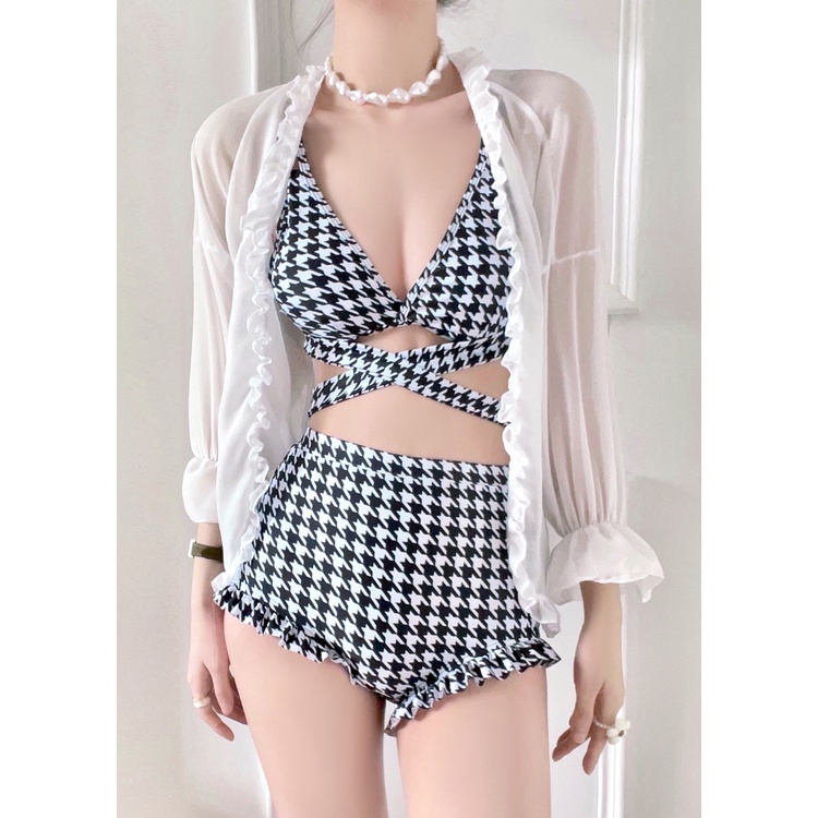 Bộ Đồ Bơi Bikini Đi Biển Phong Cách Hoạt Hình Quyến Rũ Nóng Bỏng Cho Nữ