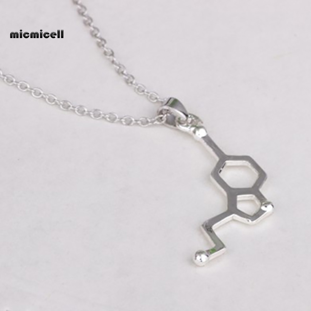 Vòng cổ Mặt Tròn Phân Tử Hóa Học DNA Serotonin Dopamine Acetylcholine