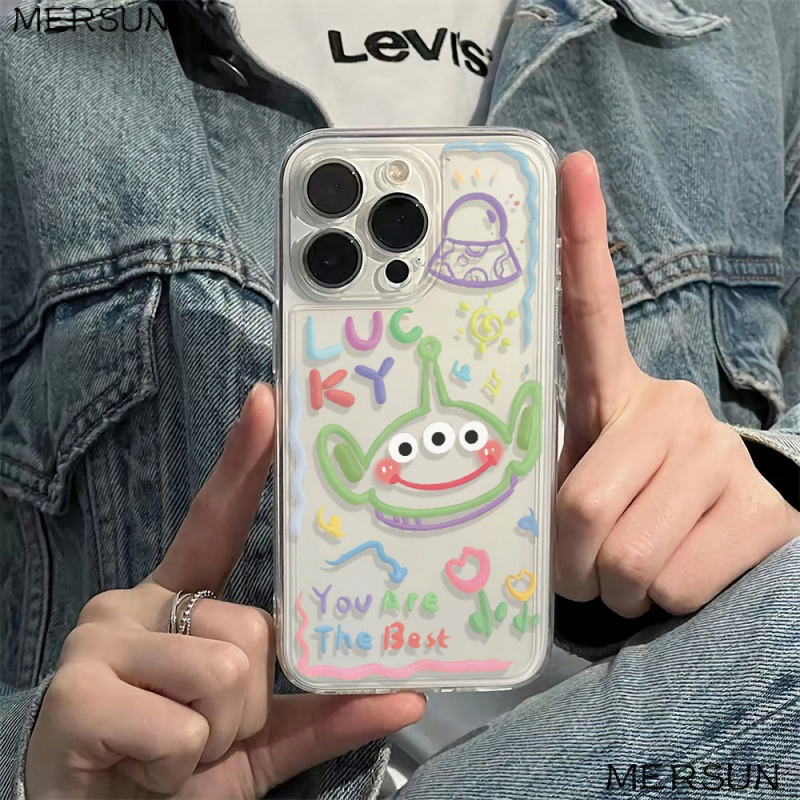 ✅Ốp Điện Thoại Mềm Họa Tiết Graffiti Ba Mắt Đơn Giản Chống Va Đập Dành Cho Iphone 1213 6In Plus 11 14 Pro Max