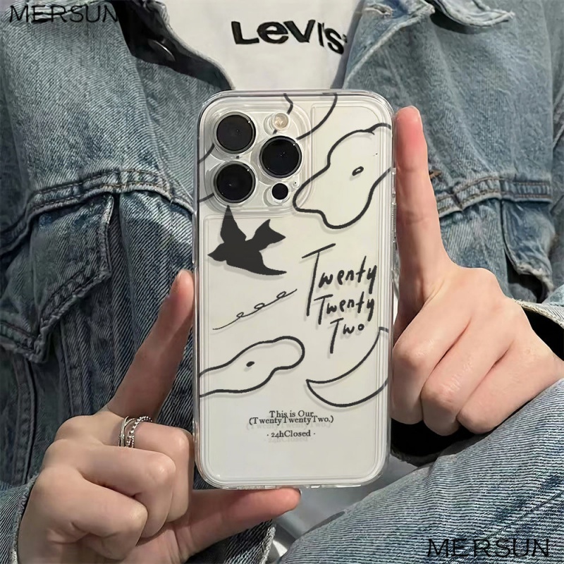 ✅Ốp Điện Thoại Mềm Chống Sốc Phong Cách Đơn Giản Cho Apple Iphone Max78 12 13 11 14pro6ins KLY8