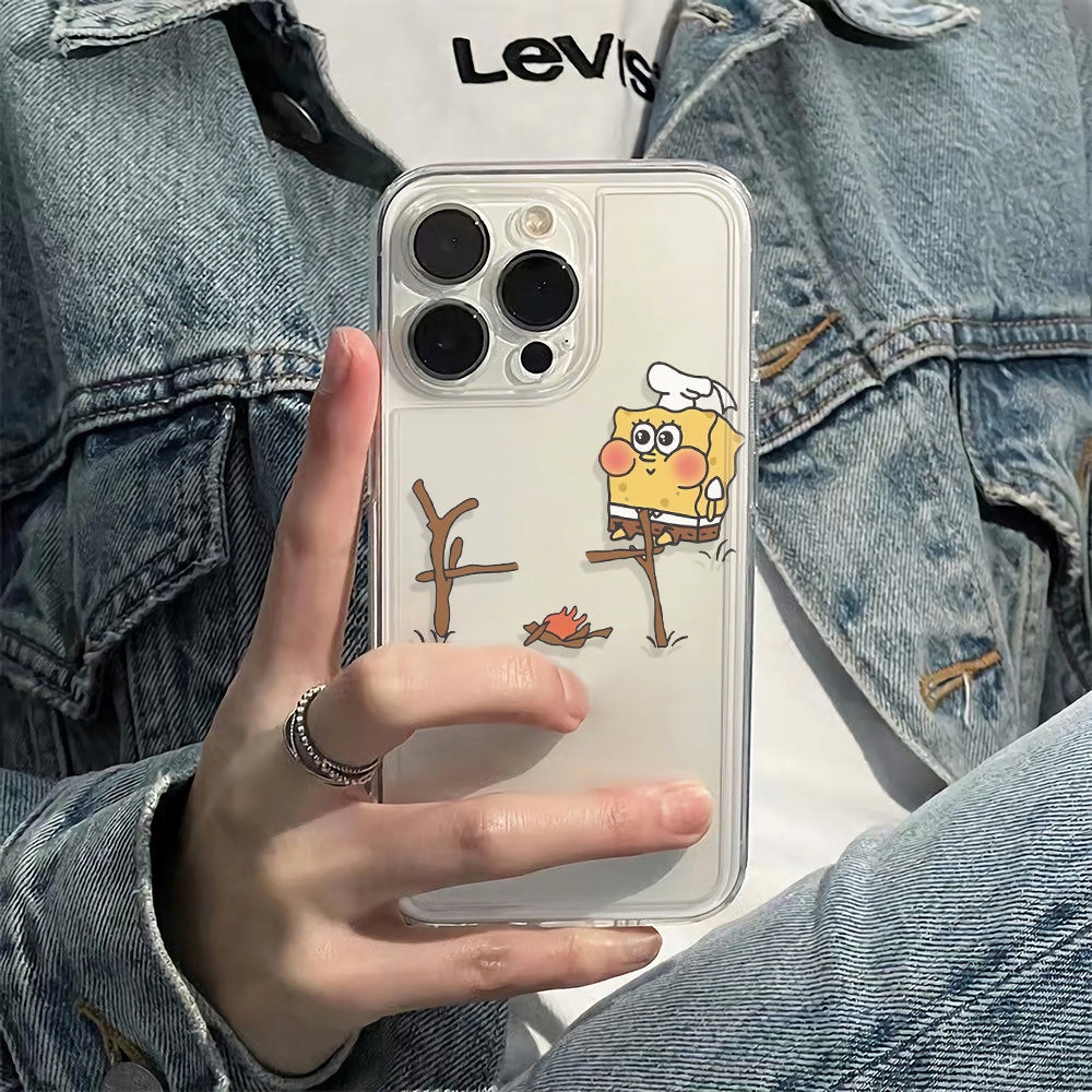 ✅Ốp Điện Thoại Dẻo Họa Tiết Hoạt Hình SpongeBob Chống Sốc Cho Iphone12 Max6In 1178 plus1314pro 9BBQ