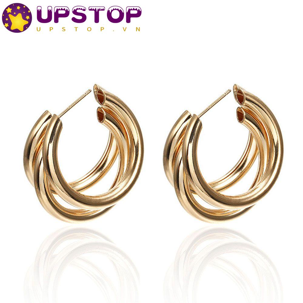 Bông Tai Dạng Vòng Thiết Kế Đơn Giản Thời Trang