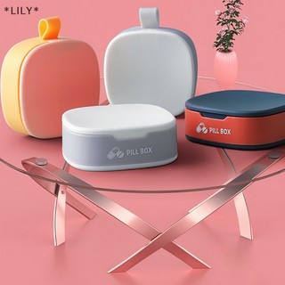 Lily xách tay mini tablet Pill hộp thuốc chủ lưu trữ Organizer container trường hợp uuu