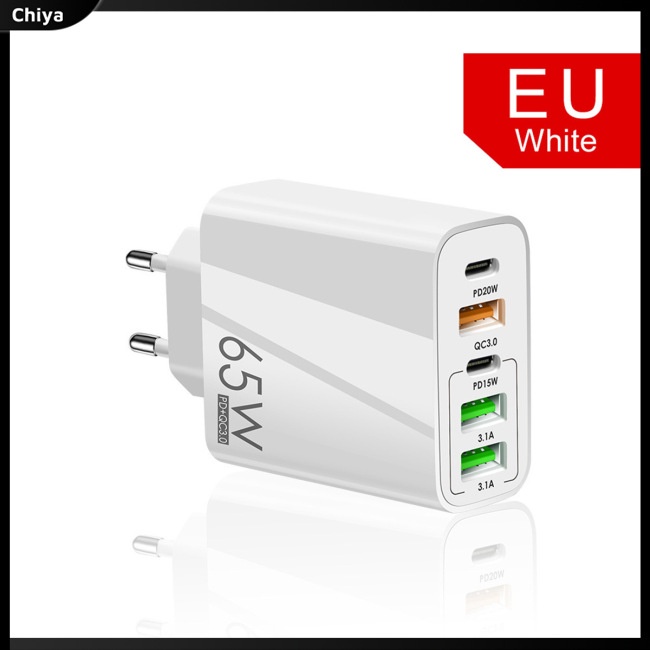 Cốc Sạc Nhanh Usb C 65w Type C Pd Qc3.0 Cho Iphone Ipad Android Tablet