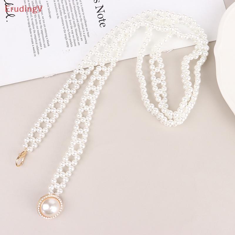 Thắt Lưng Chuỗi Ngọc Trai Thanh Lịch Hợp Thời Trang Cho Nữ